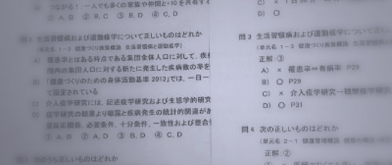 健康運動指導士　養成講習会テキスト内容