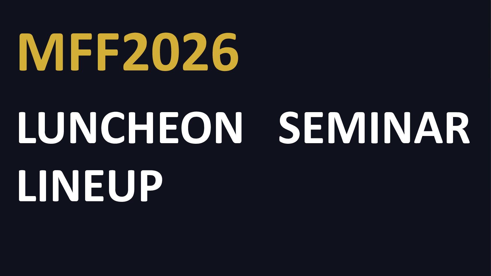 メディカルフィットネス・フォーラム2026 ランチョンセミナープログラム公開!!